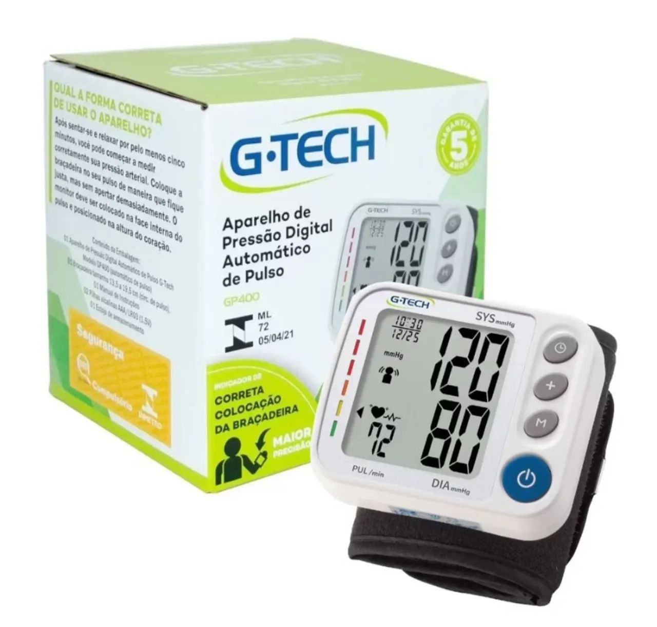 Aparelho de pressão digital de punho GTech NOVO 