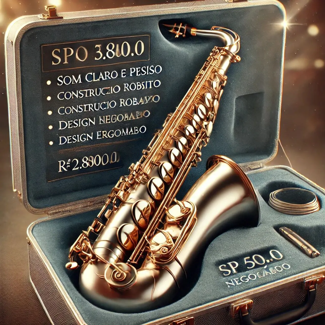 Saxofone Soprano Eagle SP 502 - Niquelado