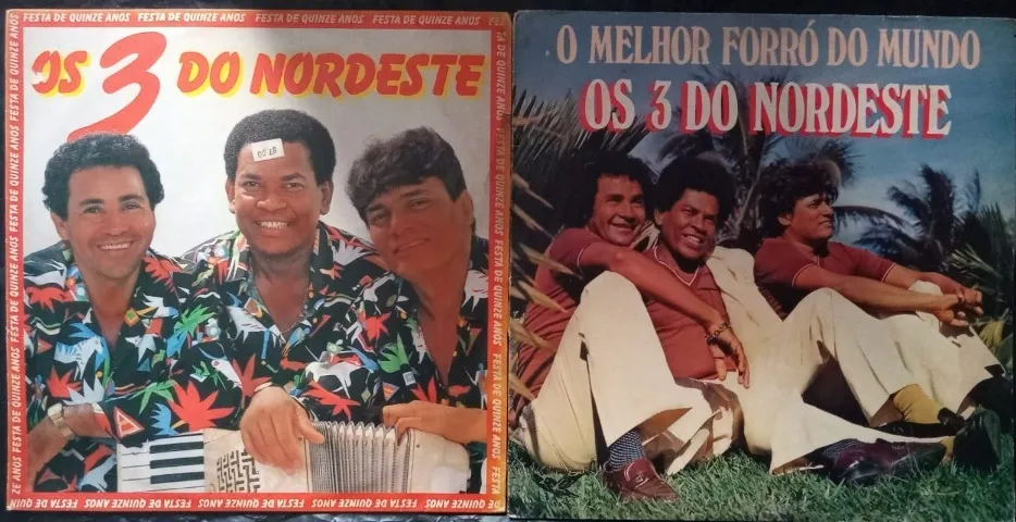 LP - Disco vinil - Os 3 do Nordeste - puro forró - tenho 4 discos - Leia todo o anuncio
