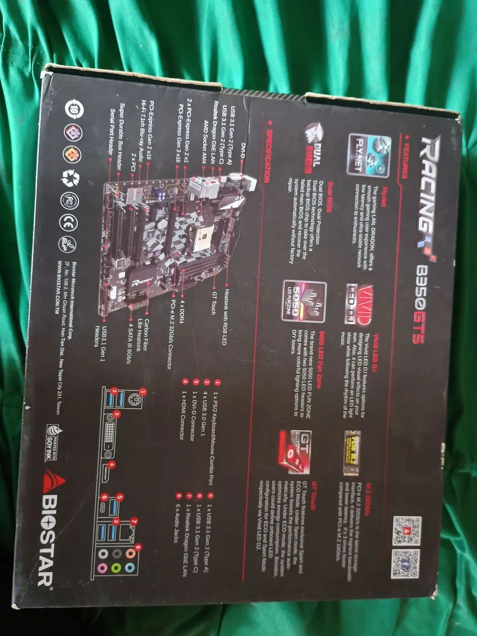 placa mãe biostar racing B350 GT5 AMD Ryzen - Foto 3