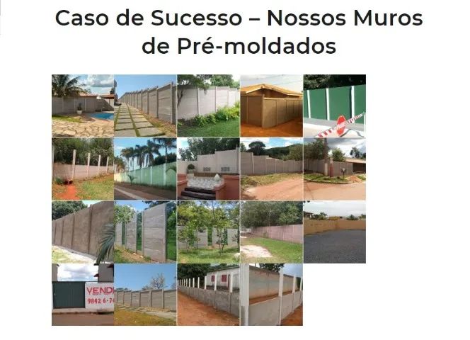 Muros Pré-Moldados: Seguro, Rápido e Barato com Ótimo Custo-Benefício!? - Foto 2