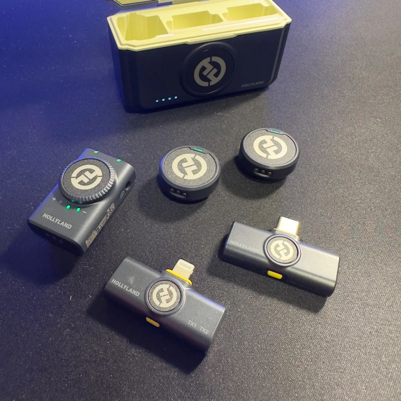 Microfone sem fio Hollyland Lark M2 Duo Combo Lightning USB-C - Foto 3