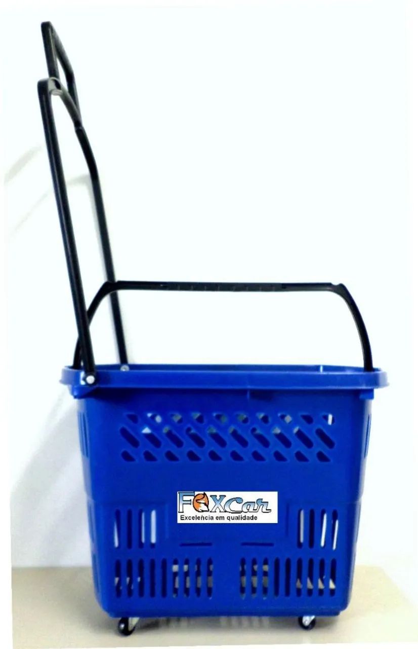 Cesto Plástico com Rodinha