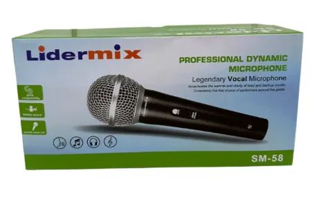 Microfone Profissional Lidermix SM-58 Cardióide com Cabo de 5M - Foto 3
