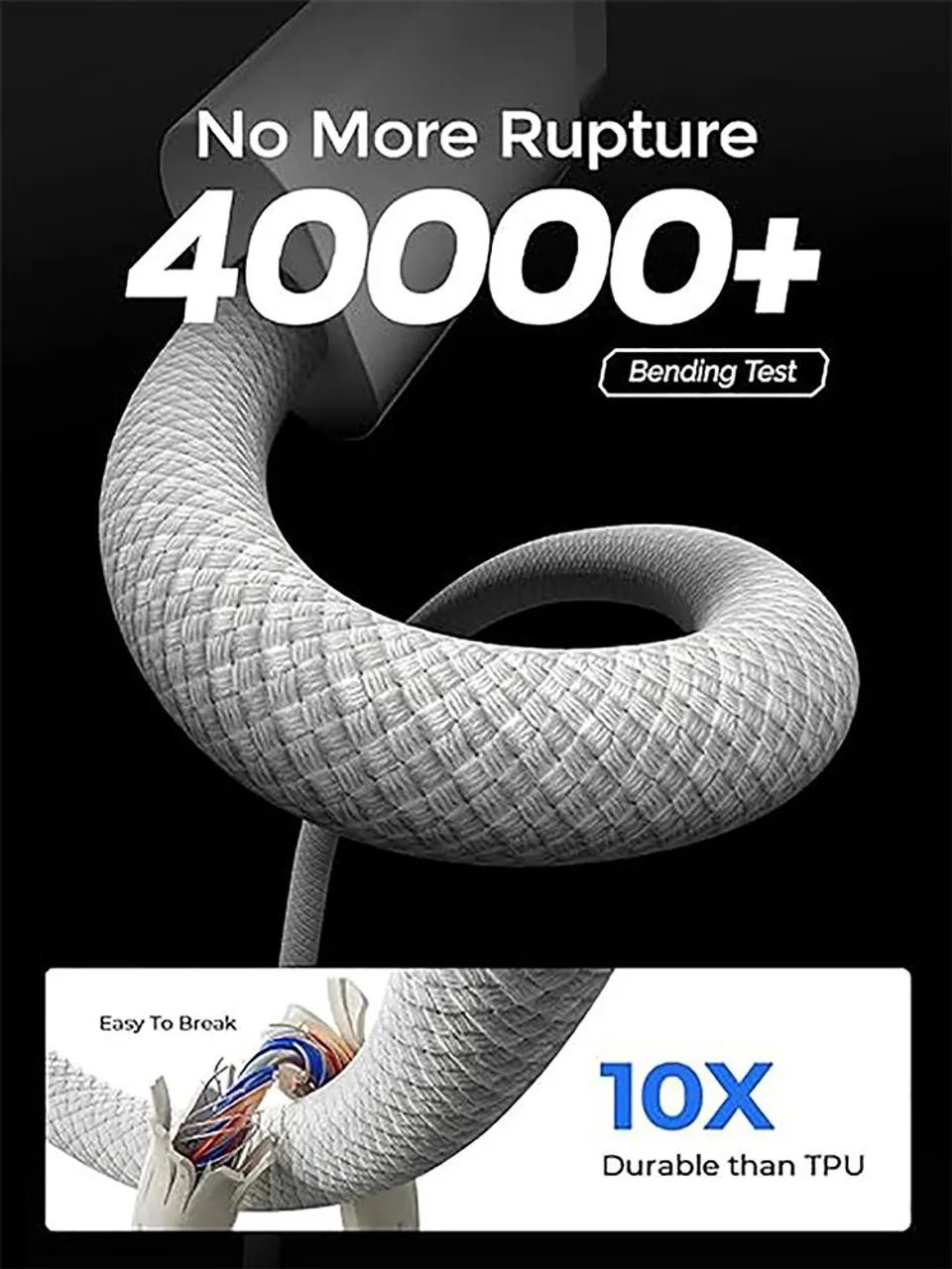5 Cabo USB C para tipo C carregamento rápido 60w - Foto 4