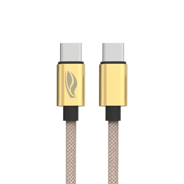  Cabo Cel C3Tech USB-C para USB-C 1M 3A CB-P200GD Cabo Revestido - WZetta