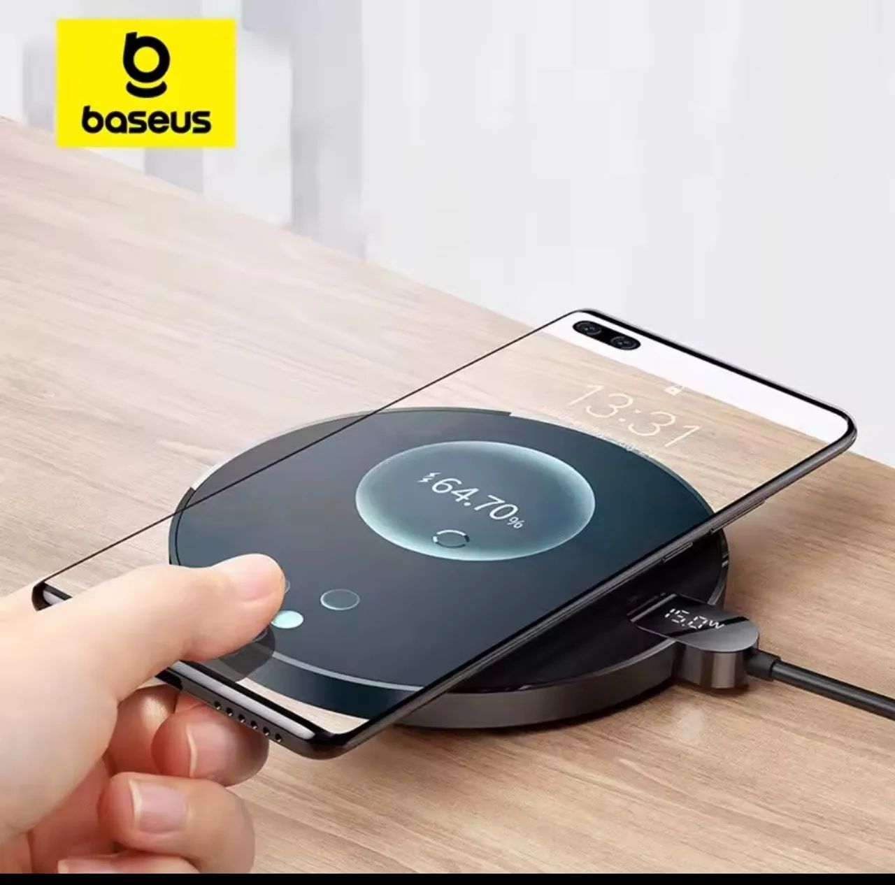 Carregador indução wireless 15w Baseus