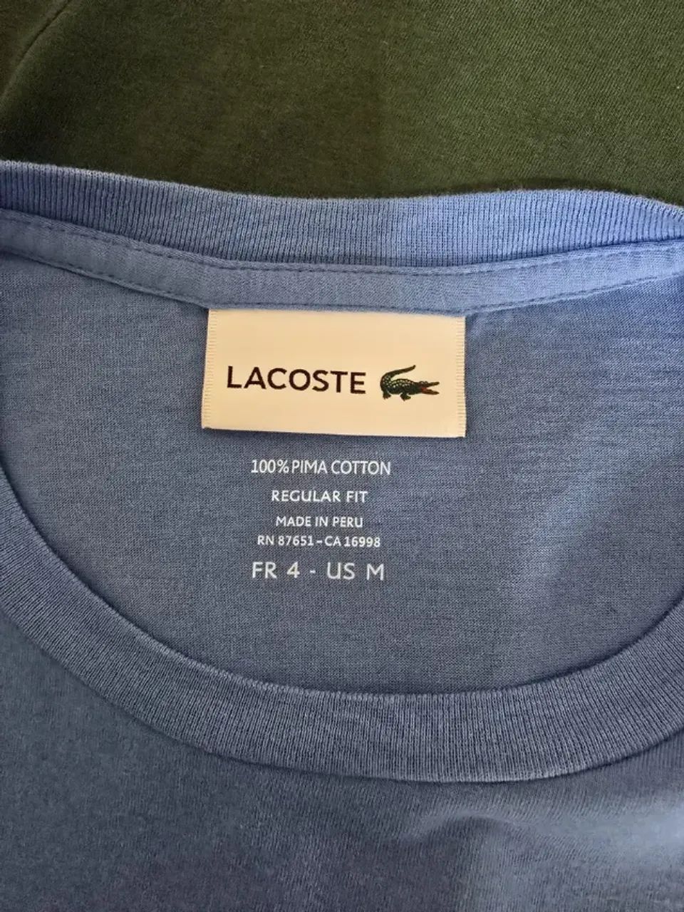 3 Camisetas Regular Fit 100% Algodão Pima Peruano M Pouco usadas, praticamente novas - Foto 4
