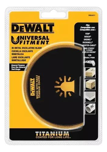 Lâmina Semi-circular Titânio Multimateriais Dwa4211 Dewalt