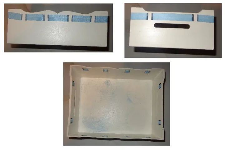 Kit bebê Higiene madeira MDF 6 peças - Foto 4