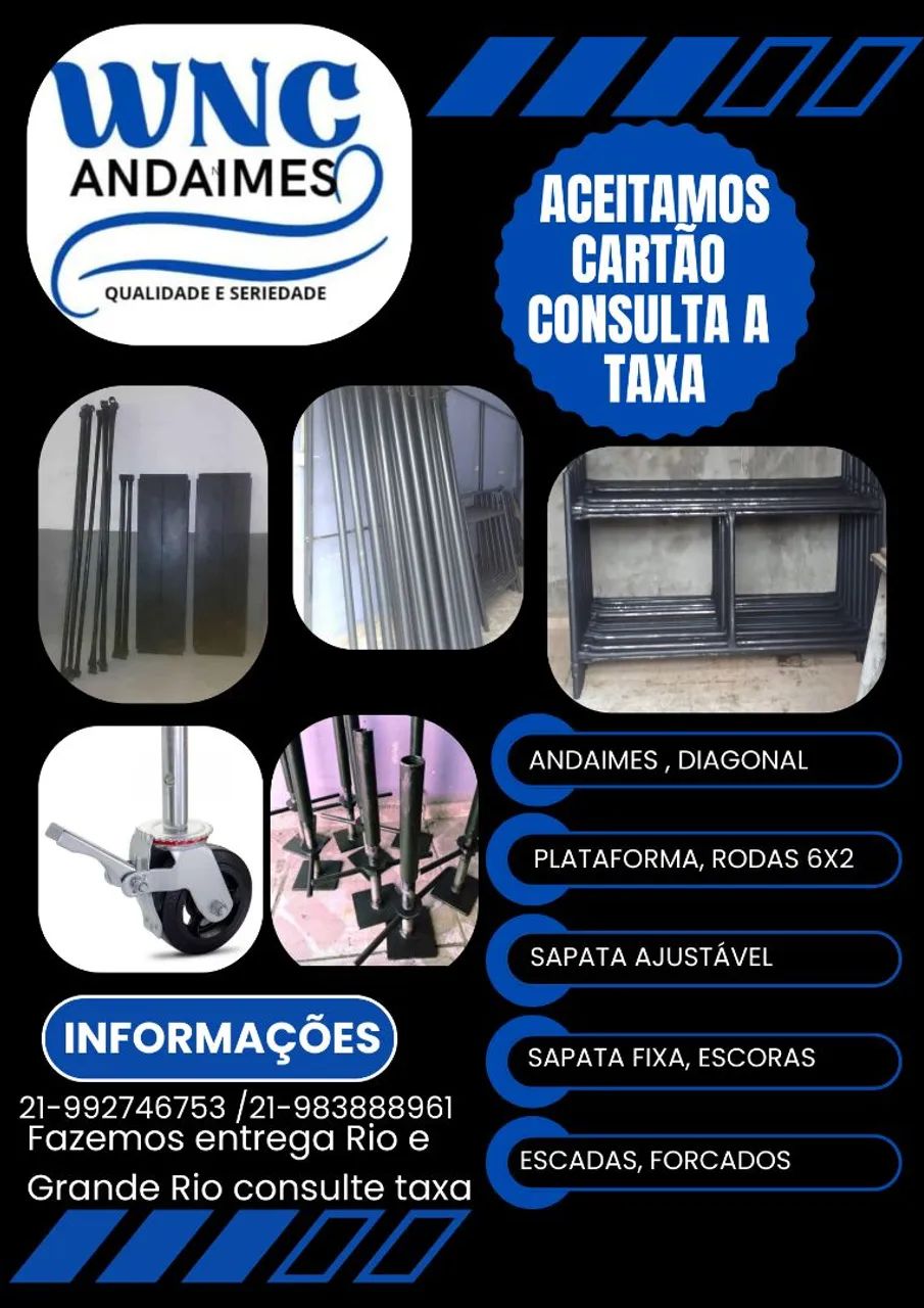 Andaimes  a partir 80 reais 