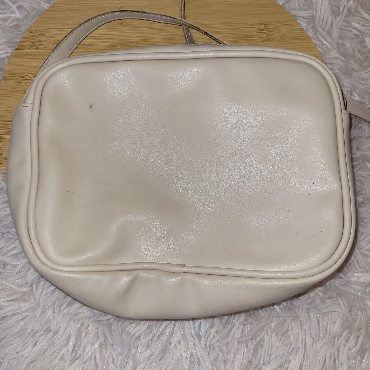 DOAÇÃO bolsa pequena bege com alça longa ajustável - Foto 3