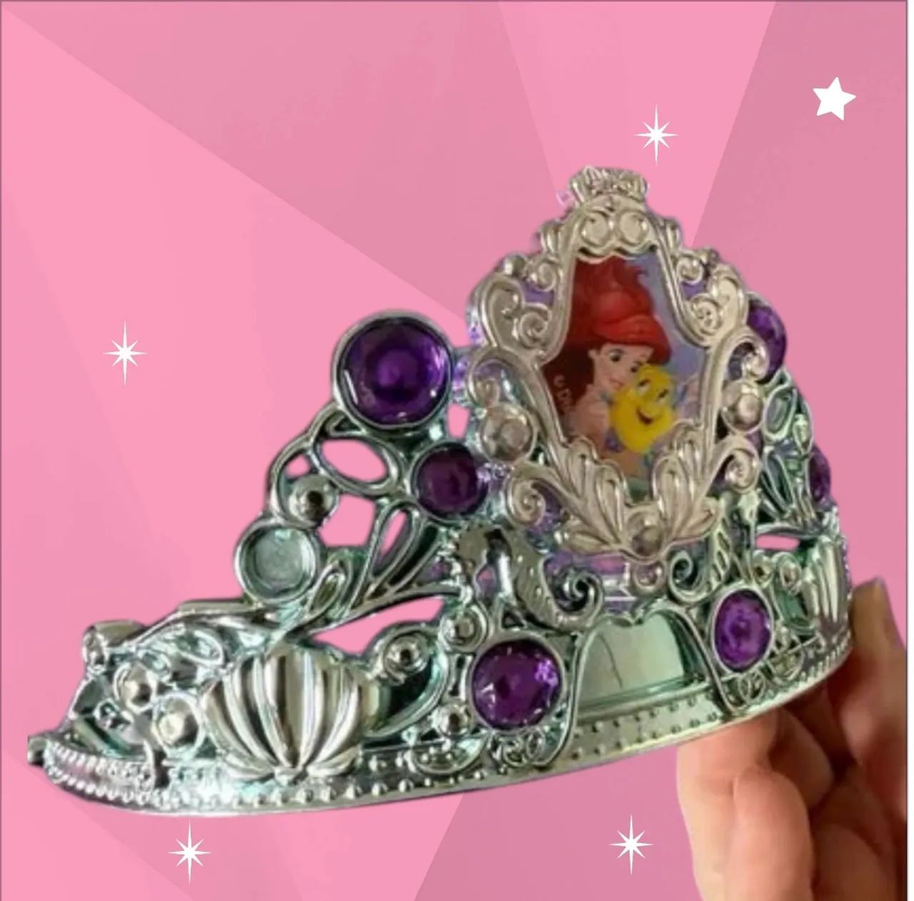 Kit com 3 coroas das princesas Ana, Elsa e Ariel da Disney - Foto 4