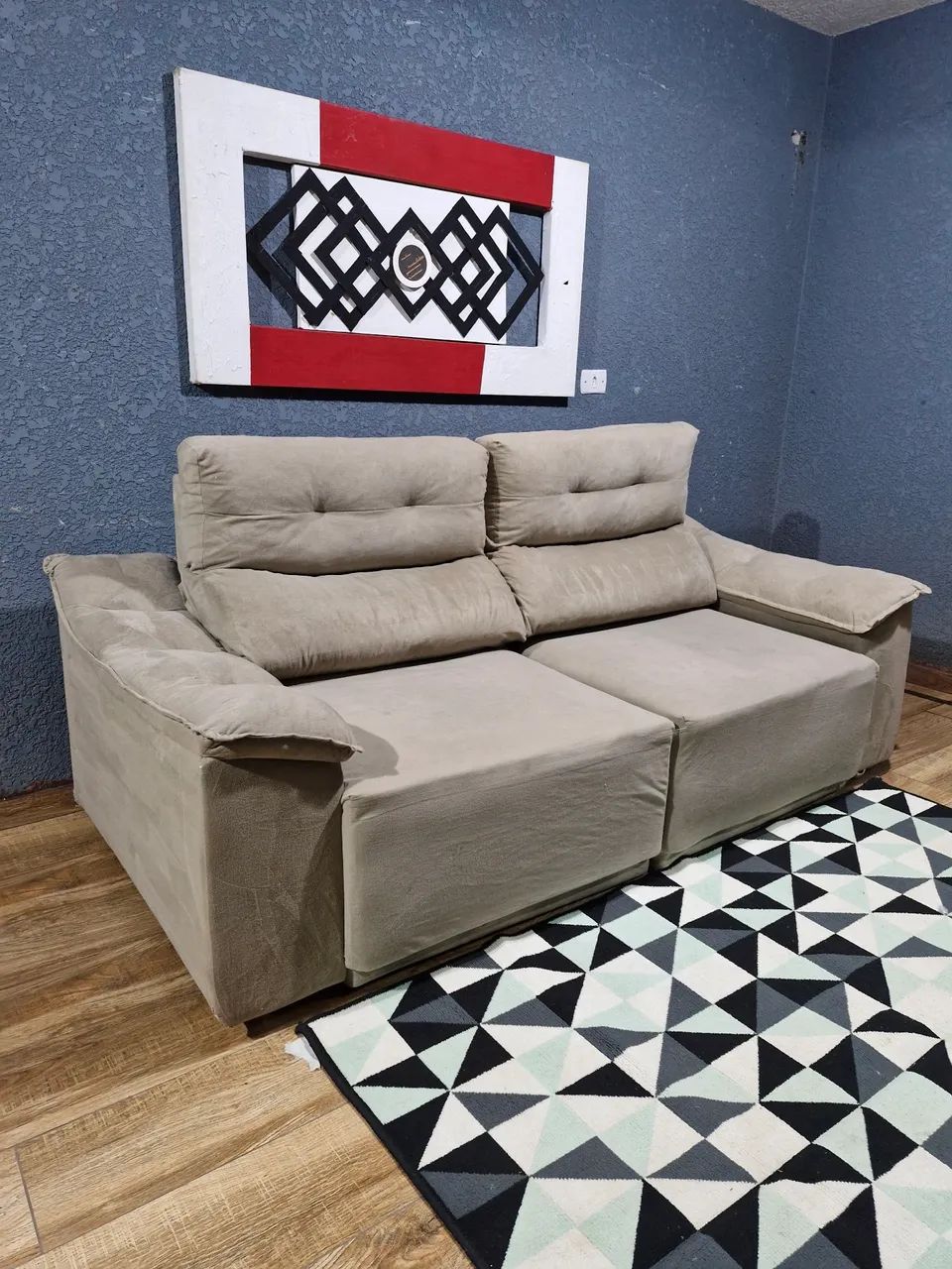 Sofa Retrátil e reclinável somente 680 reais imperdível frete grátis ...