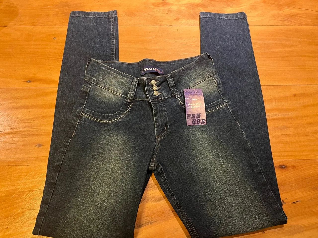 calça jeans skinny panuse y2k vintage  - Foto 3