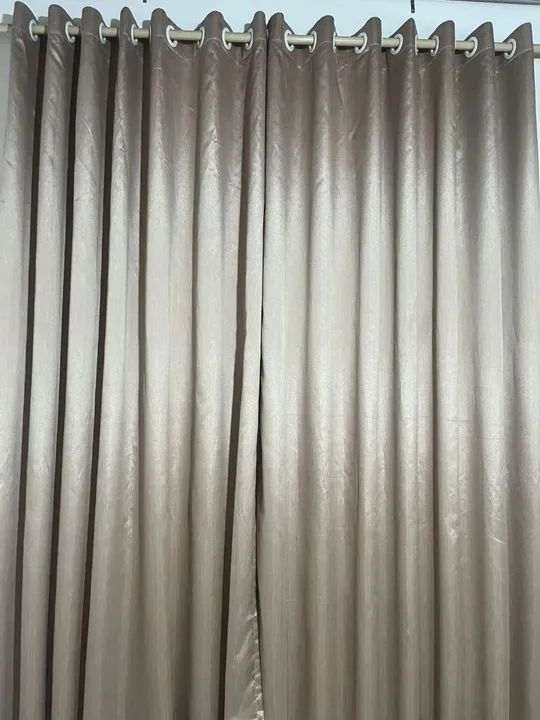 Cortina de tecido com forro de tecido ilhós  - Foto 2