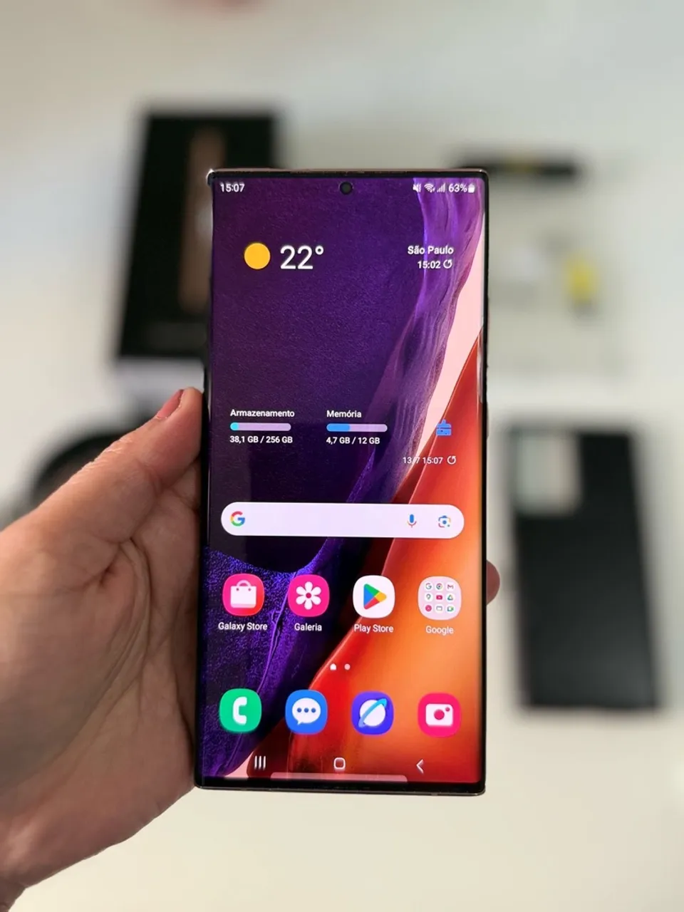 Galaxy Note 20 ultra 5G 256gb + Base carregador Samsung