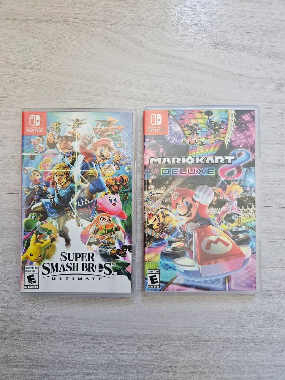 Super Smash Bros Ultimate e Mario Kart 8 Deluxe para Nintendo Switch