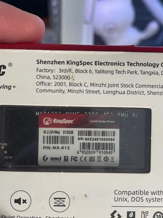 SSD M2 KingSpec 512GB - Foto 2