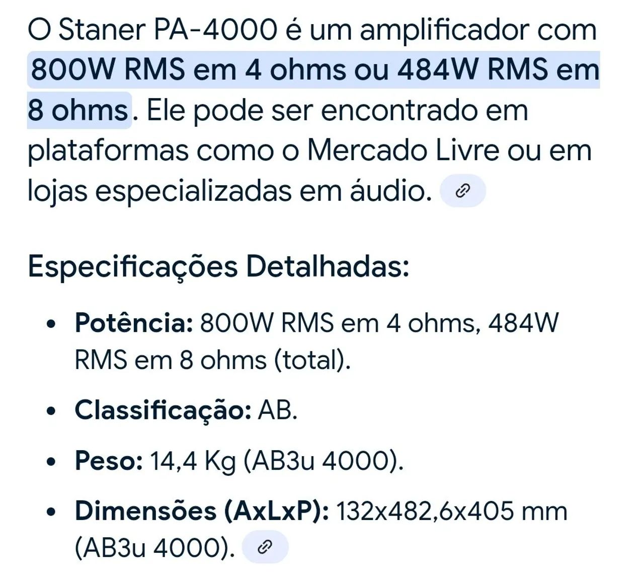 Amplificador de Áudio PA-2000 - Foto 3
