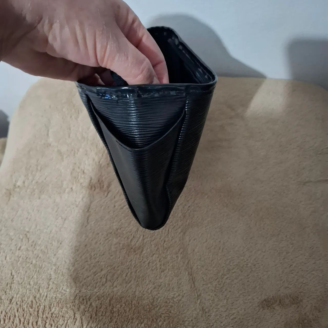 Necessaire em courino preta - Foto 3
