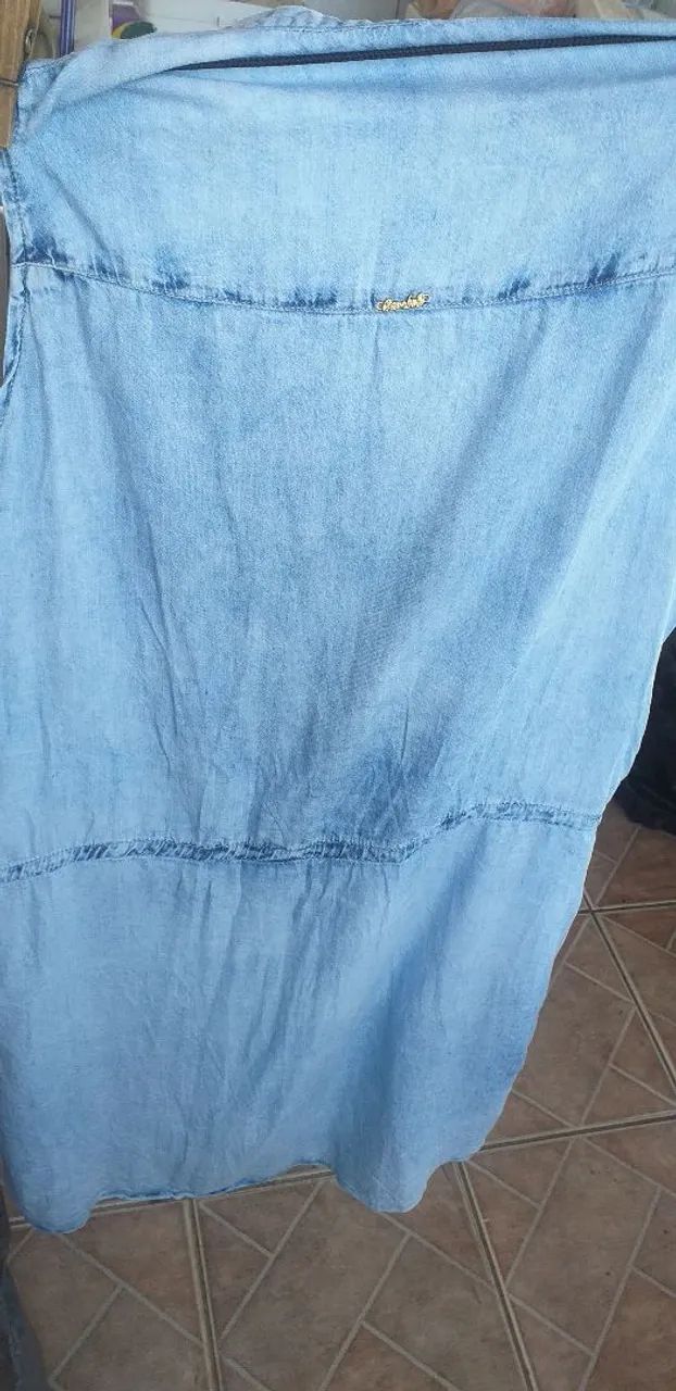 Vestido Jeans Feminino - Foto 2
