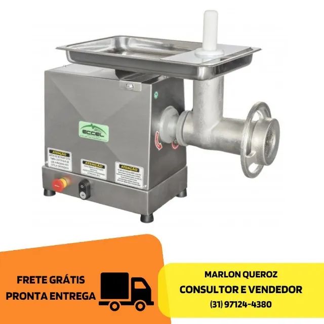 Moedor de Carne Novo Inox