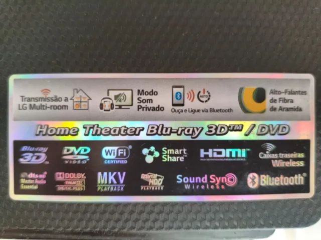 Home Theater LG 1200w - Blue Ray/3D/Bluetooth/Karaokê/Wireless - Foto 2