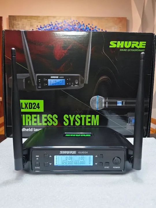MICROFONE SHURE GLXD24 DUPLO FACIAL - Foto 4