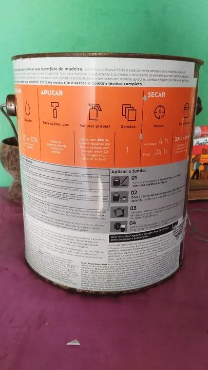 Galão Tinta Branco Fosco 3,6L - SUVINIL - Foto 2