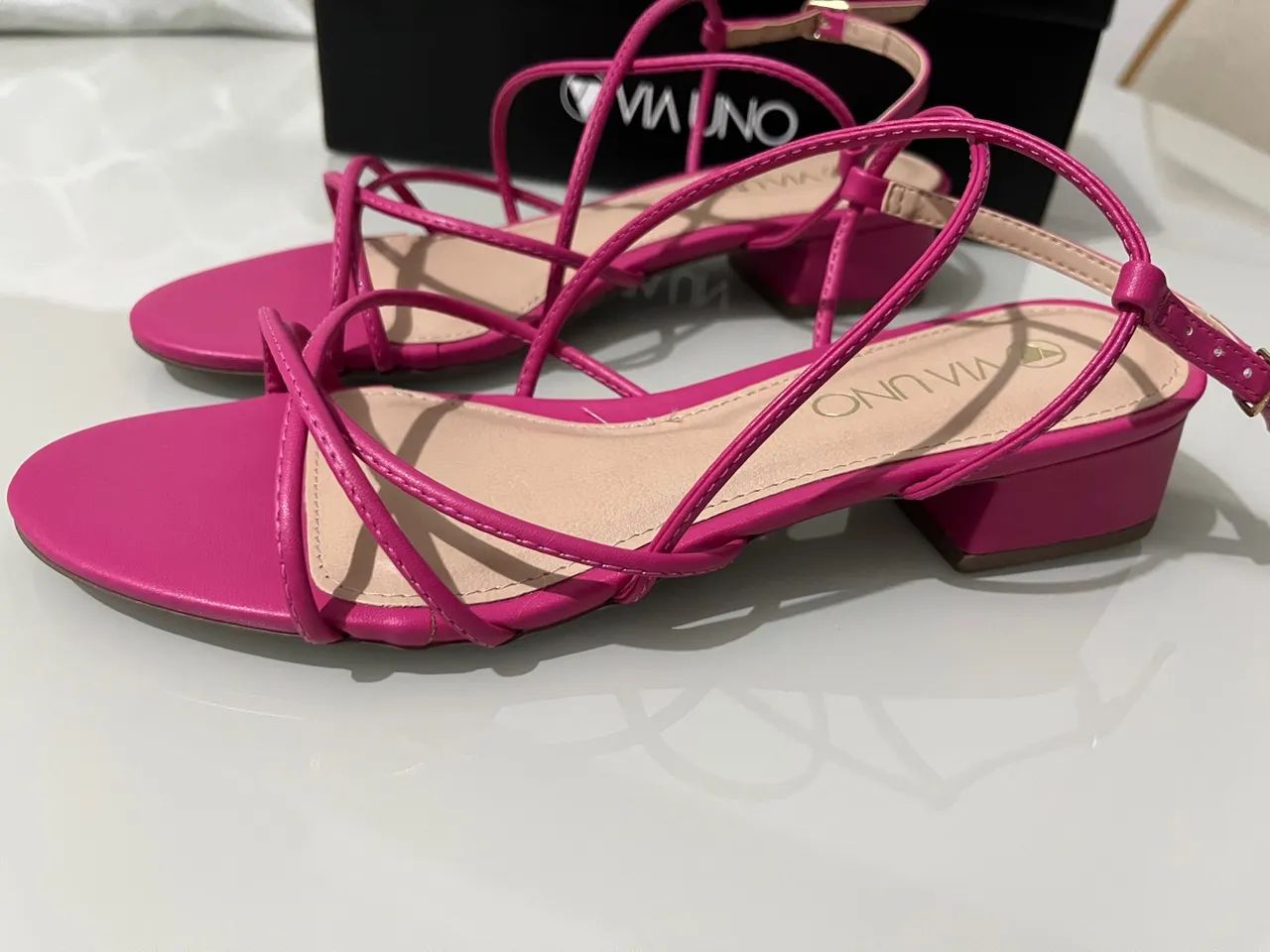 Sandália Via Uno Rosa - Foto 4