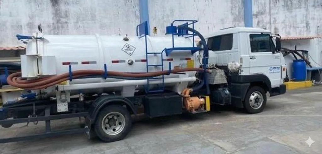 Caminhão Limpa Fossa VW 8.160 - 2015- Completo - Pronto para Trabalhar - Foto 2