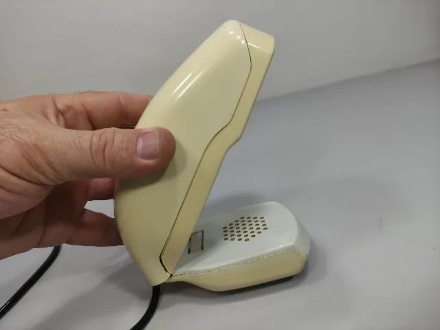 *LEIA*Telefone Mesa Disco Grillo Italy Antigo Original  St2 Branco (Usado) - Foto 6