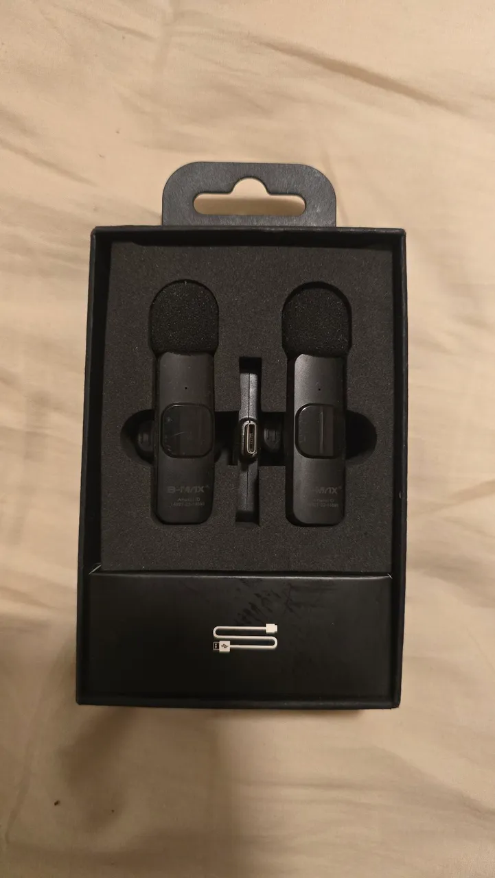 Kit 2 Microfones de lapela sem fio B-MAX