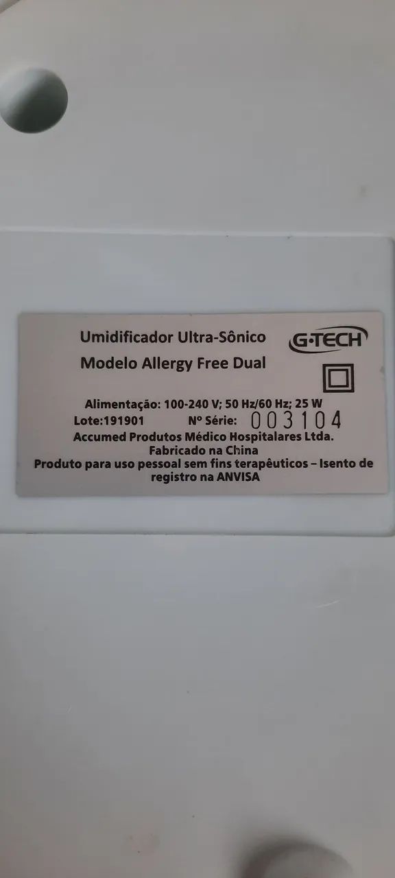 Umidificador Ultra-Sônico G-TECH - Foto 2