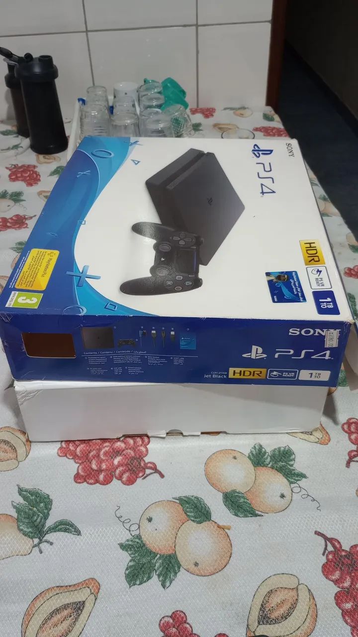 Playstation 4 Slim 1tr. troco por celular  - Foto 2