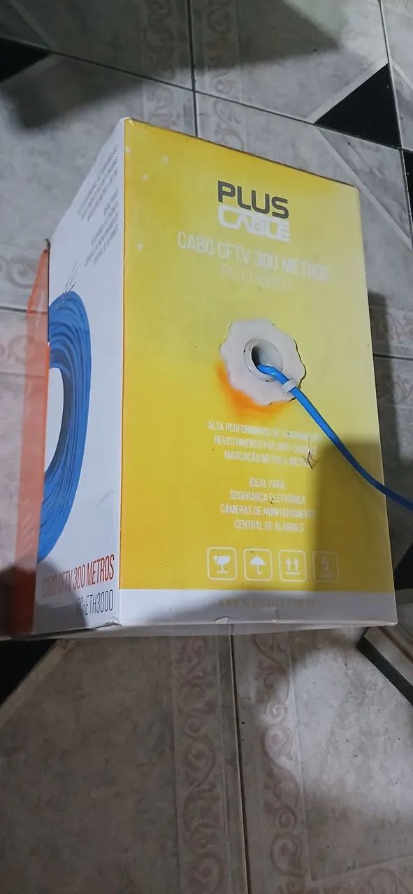 Cabo CFTV 300 Metros Plus Cable