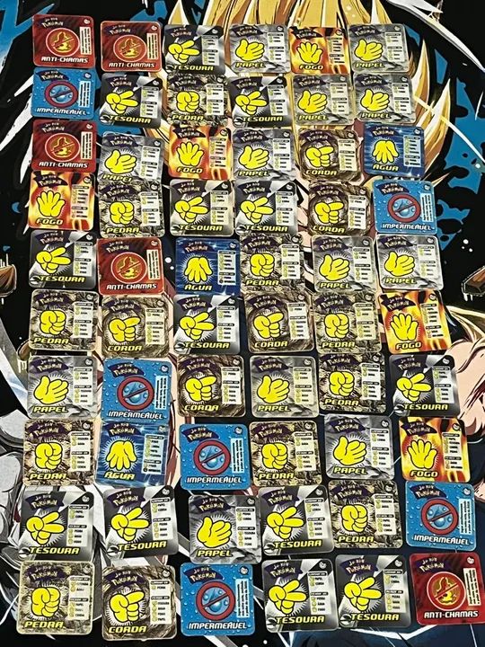 Tazos Pokémon Joken Po | Tazos Quadrados Joken Pokemon  - Foto 2