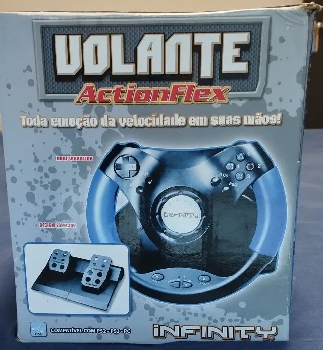 Volante ActionFlex Infinity de PS2, PS3 e PC - Foto 4