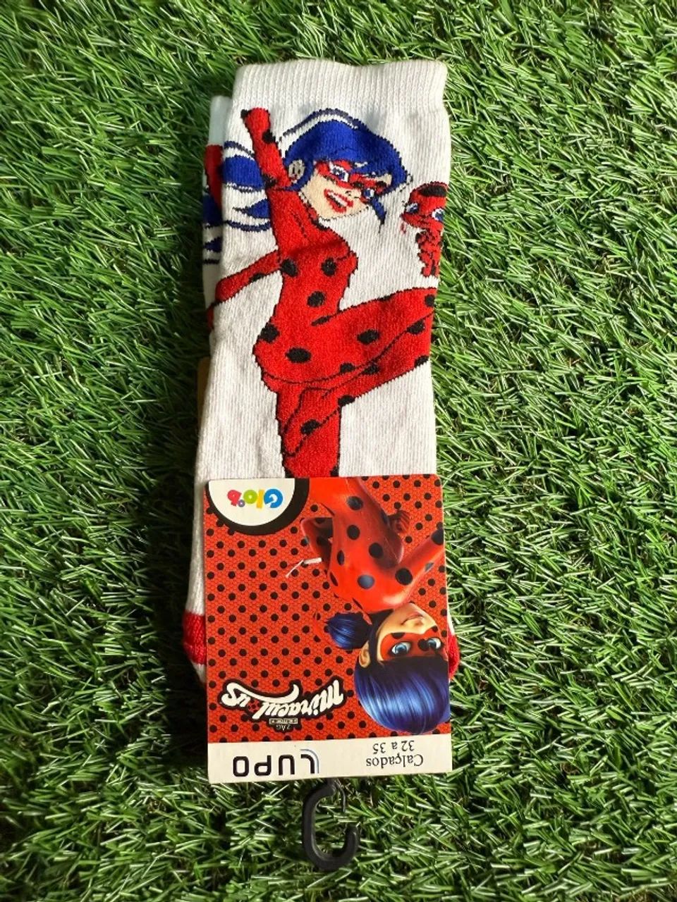 meia infantil ladybug