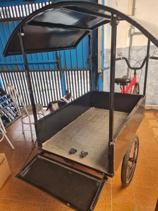 VENDO TRICICLO BIKE FOOD COM TETO FOOD TRIKE - R$ 1800 (ACEITO TROCAS) - Foto 2