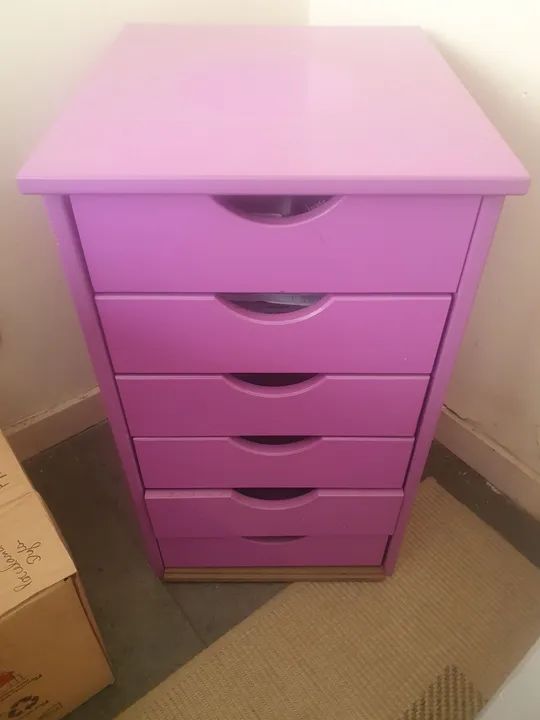 Gaveteiros coloridos - Amarelo e Roxo - Foto 2