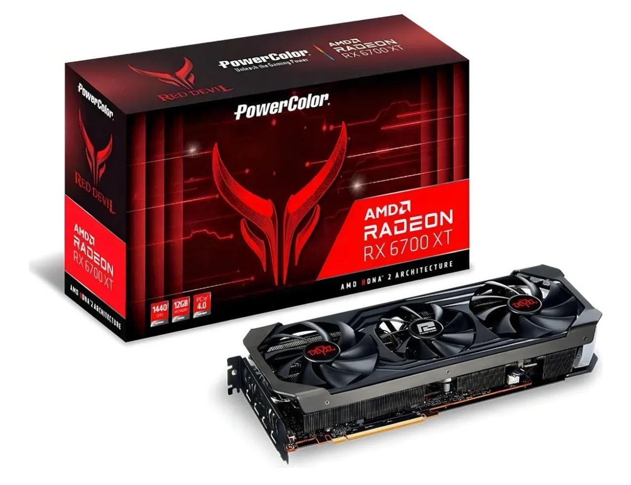 Placa de Vídeo PowerColor Red Devil AMD Radeon RX 6700 XT 12GB GDDR6