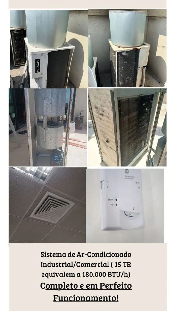 Ar Condicionado Empresarial 15TR (Equivale a 180.000Btus) 