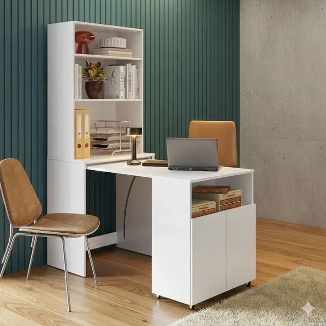 Mesa Dobrável Dueto Branco (PARCELA EM ATÉ 10X SEM JUROS)