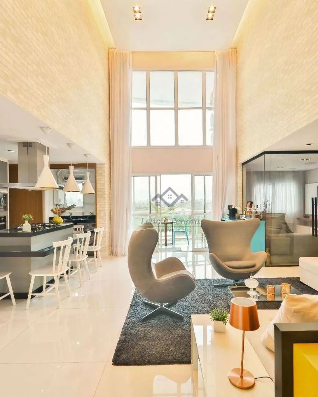 Apartamento com 2 dormitórios para alugar, 107 m² por R$ 11.500,00/mês - Alphaville - Sant