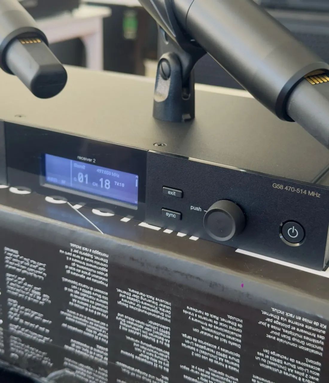 Microfone Duplo Profissional SHURE SM58 SLXD24D/SM58 Sem Fio - Foto 3