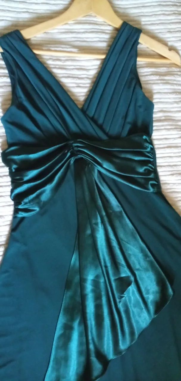 Vestido de festa Cor verde Usado uma única vez Roupas Rio