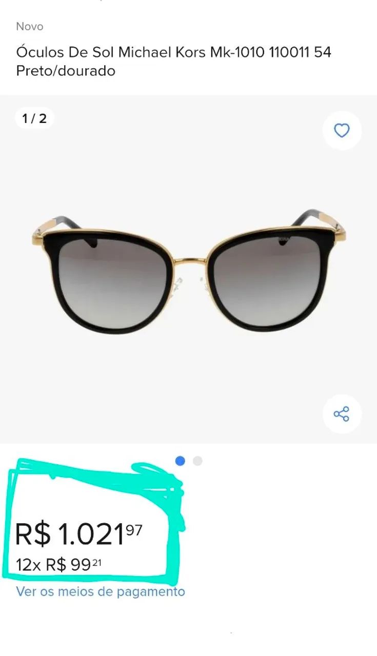 Óculos Michael Kors Adrianna I MK1010  - Foto 5