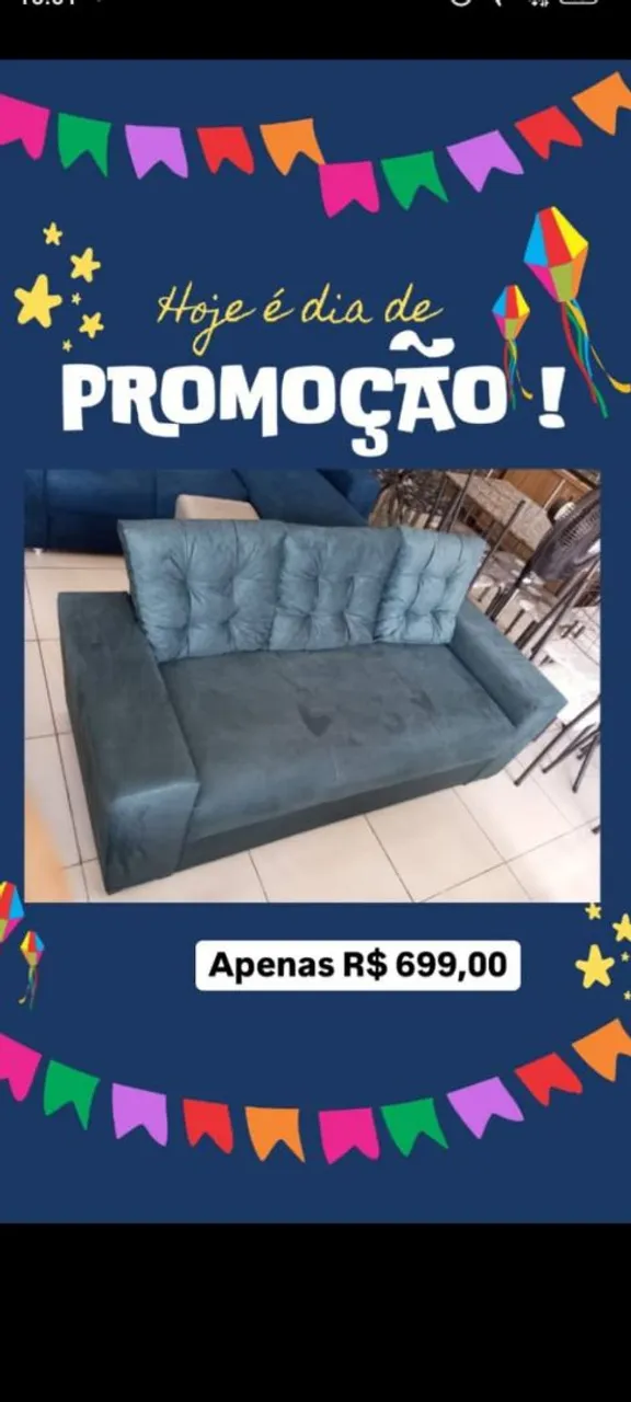 Sofá 3 Lugares em Promoção!Entrega Grátis e Imediata!!
